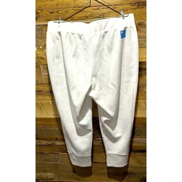NEW Adidas MISSION VICTORY SLIM  HIGH-WAIST PANTS White 2X Compression Blue Red - Picture 5 of 7